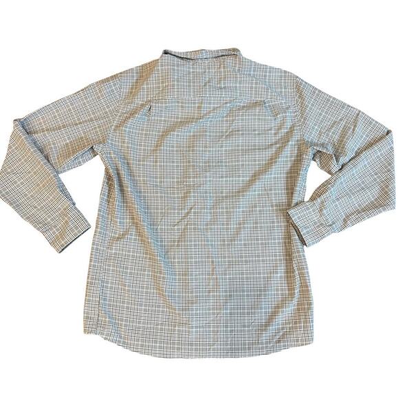 Orvis Active Fit Seawool Plaid Button Down Shirt Mens M Gray Performance Fishing - Picture 9 of 9